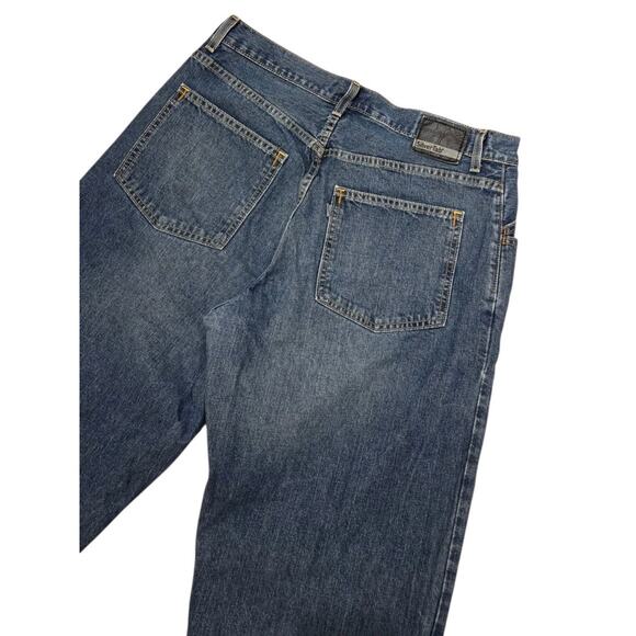 Levis Silver Tab Baggy Jeans Mens Size 36x32 Blue Denim Distressed Grunge Style - Picture 5 of 10